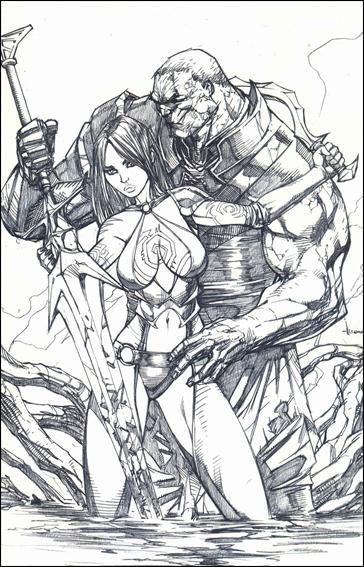 Valen the Outcast issue 1-G Ale Garza 1:75 B&W Virgin Cover