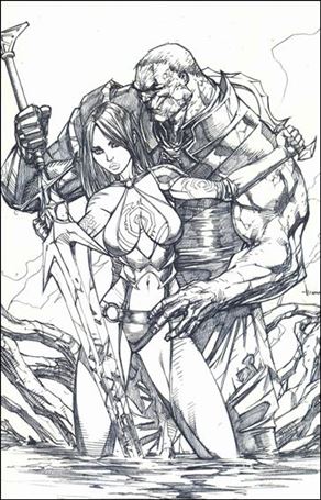 Valen the Outcast issue 1-G Ale Garza 1:75 B&W Virgin Cover