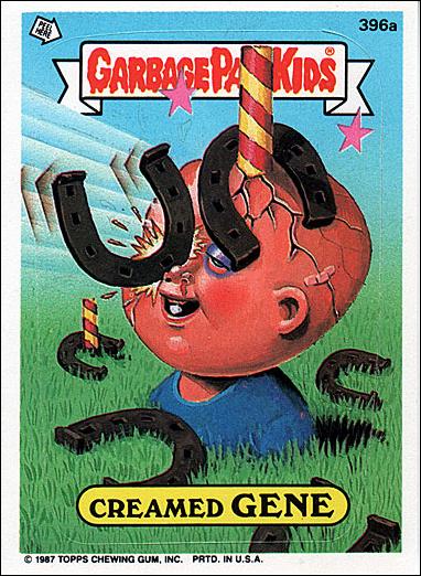 Garbage Pail Kids: Series 10 (Base Set) card 396a Creamed Gene