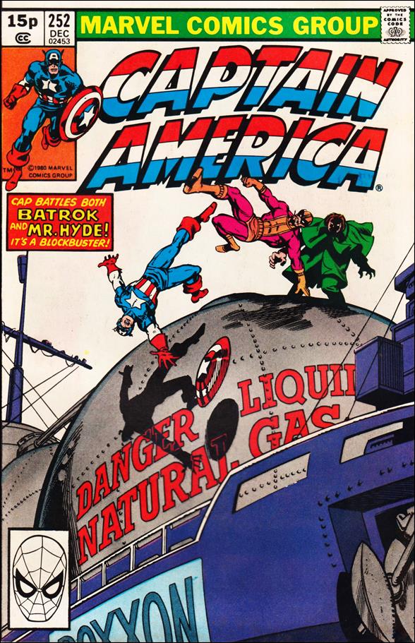 Captain America (1968) issue 252-B UK Price Cover