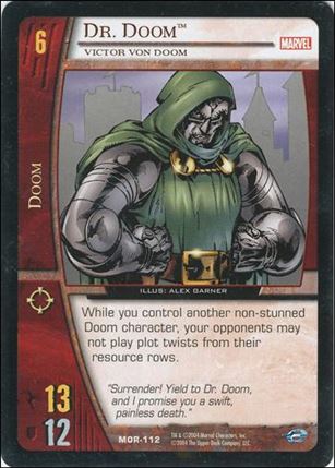 Marvel Origins: VS System (Base Set) card MOR-112-B Dr. Doom