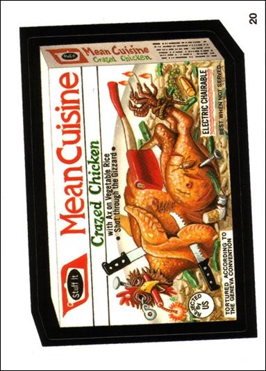 Wacky Packages All-New: Series 1 (Base Set) card 20 Mean Cuisine