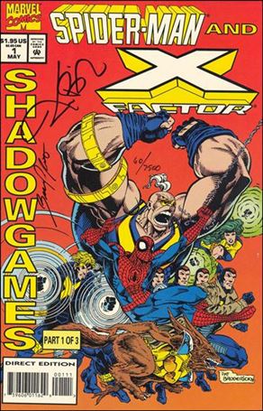 Spider-Man and X-Factor: Shadowgames issue 1-C DF (Signed Kurt Busiek & Bruce Patterson) 1/7500