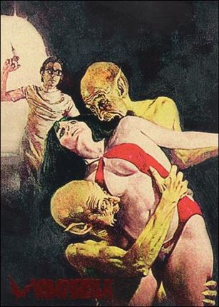 Visions of Vampirella card 23 In the Clutches of Evil Goblins