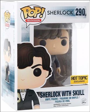 POP! Television figure 290 Sherlock With Skull Hot Topic