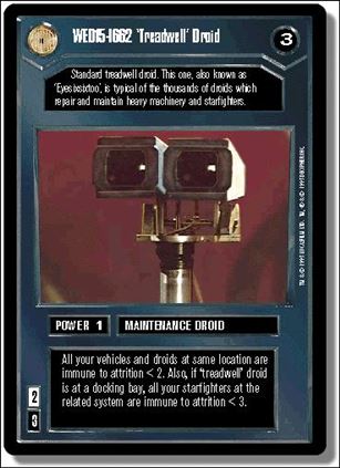 Star Wars: Premiere Limited (Base Set) card 22 WED15-1662 'Treadwell' Droid