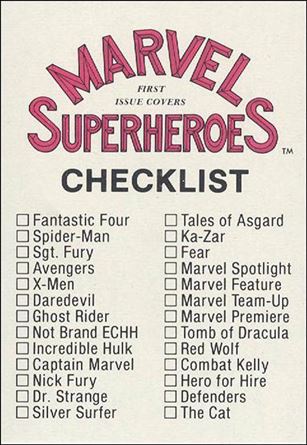 Marvel Super Heroes First Issue Covers (Base Set) Cover Image 2