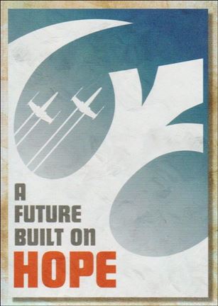 Star Wars Galaxy 2018 (Rogue One Propaganda Subset) card RP-4 A Future Built on Hope