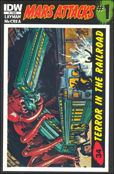 Mars Attacks (2012) issue 1-ZH Card #34 (Terror in the Railroad)