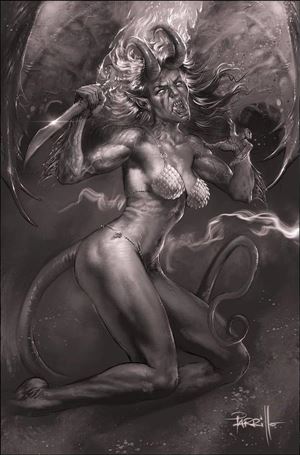 Sonjaversal issue 8-M Lucio Parrillo 1:30 Black & White Virgin Cover