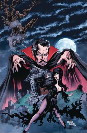 Elvira Meets Vincent Price issue 5-K Dave Acosta Virgin Cover