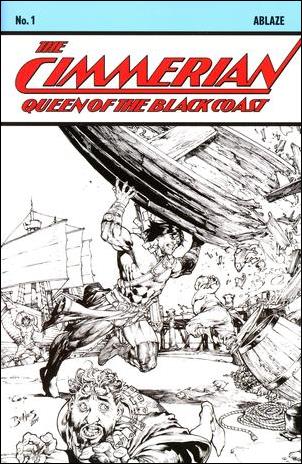 Cimmerian: Queen of the Black Coast issue 1-E Ed Benes 1:10 Black and White Cover