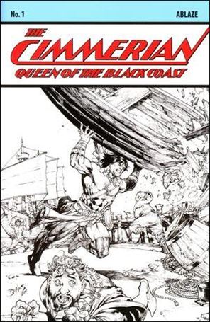 Cimmerian: Queen of the Black Coast issue 1-E Ed Benes 1:10 Black and White Cover