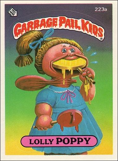 Garbage Pail Kids: Series 06 (Base Set) card 223a Lolly Poppy