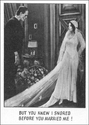 Creature Feature (Base Set) card 111 But you knew I snored before you married me!