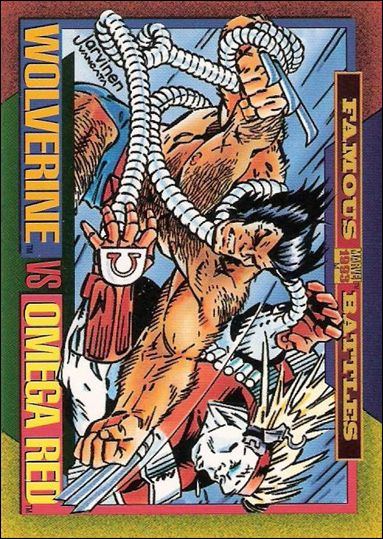 Marvel Universe: Series 4 (Base Set) card 177 Wolverine vs Omega Red