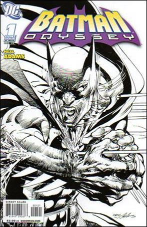 Batman: Odyssey (2010) issue 1-B Black and White 1:25 Cover