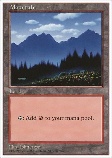 Magic the Gathering: 5th Edition (Base Set) card 433-D Mountain