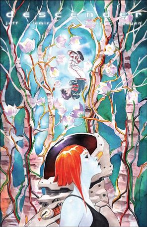 Descender issue 28 Dustin Nguyen Blue Cover
