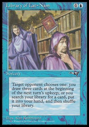 Magic the Gathering: Alliances (Base Set) card 31 Library of Lat-Nam