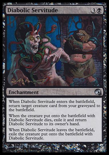 Magic the Gathering: Premium Deck Series: Graveborn (Base Set) card 22 Diabolic Servitude