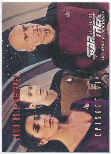 Star Trek: The Next Generation - The Episode Collection Season Two (Base Set) card 150 Loud As A Whisper, Episode 31C