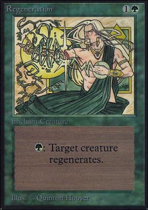 Magic the Gathering: Limited Edition Alpha (Base Set) card 213 Regeneration
