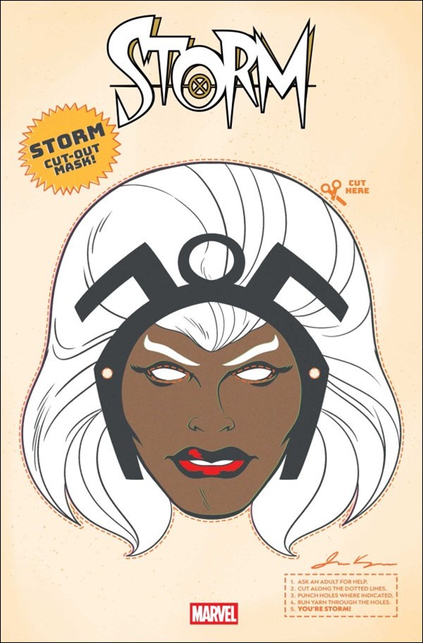 Storm (2024) issue 12-B James Kerigan Retro Halloween Mask Cover