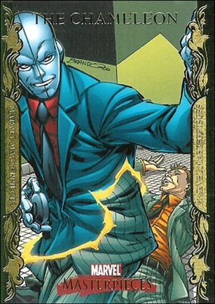 2007 Marvel Masterpieces (Parallel Gold Border Base Set) card 18 The Chameleon