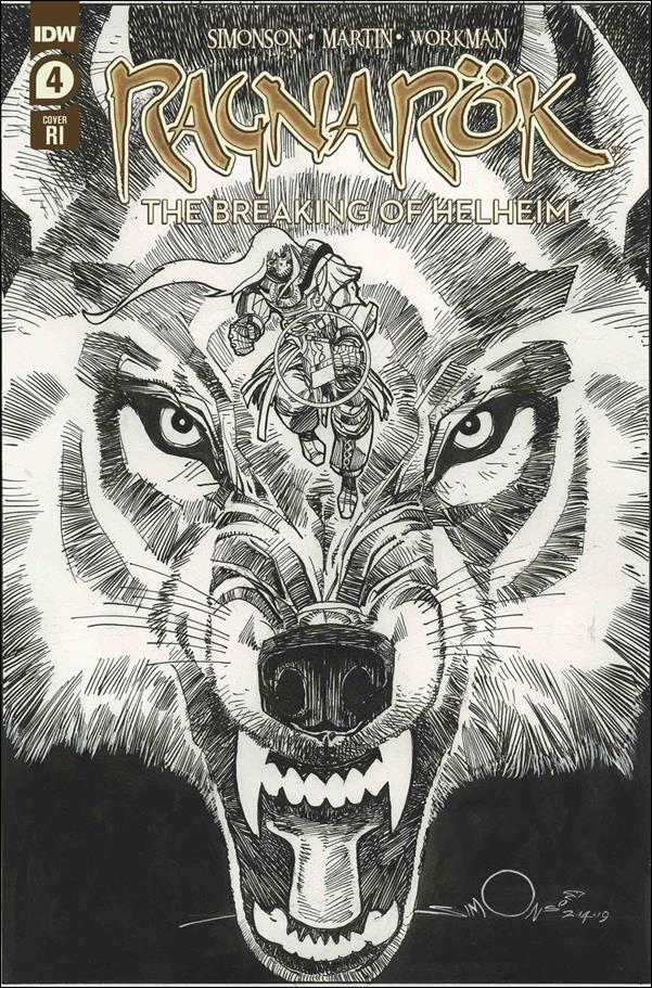 Ragnarok: The Breaking of Helheim issue 4-B 1:10 Black & White Cover