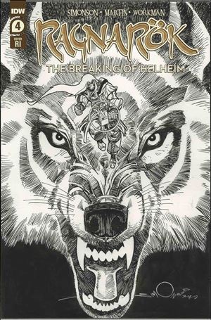 Ragnarok: The Breaking of Helheim issue 4-B 1:10 Black & White Cover