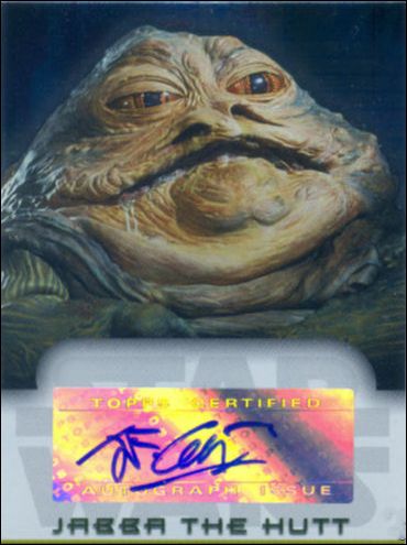 Star Wars Evolution Update Edition (Autograph Subset) card 5 John Coppinger - Jabba the Hutt 1/250