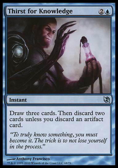 Magic the Gathering: Duel Decks: Elspeth vs. Tezzeret (Base Set) card 68 Thirst for Knowledge