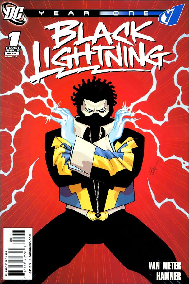 Black Lightning: Year One issue 1 White Logo Edition