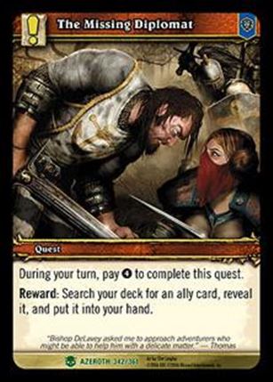 World of Warcraft: Heroes of Azeroth (Base Set) card 342 The Missing Diplomat