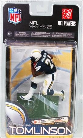 NFL (Series 25) figure 3-C Ladainian Tomlinson - Chargers (Navy Jersey) 1/250