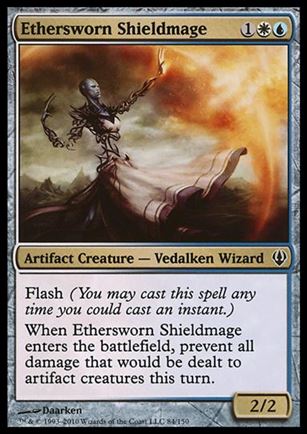 Magic the Gathering: Archenemy (Base Set) card 84 Ethersworn Shieldmage