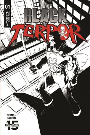 Black Terror (2019) issue 1-J Adam Gorham 1:30 Black & White Cover