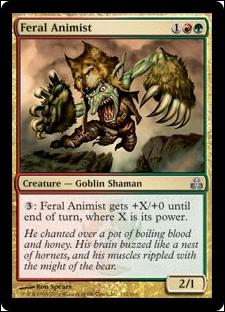 Magic the Gathering: Guildpact (Base Set) card 112 Feral Animist