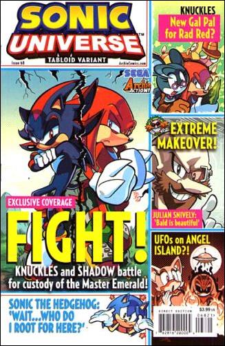 Sonic Universe issue 68-B Jonathan Gray Tabloid Cover
