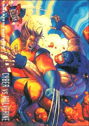 1995 Fleer Ultra X-Men (Base Set) card 130 Cyber vs Wolverine
