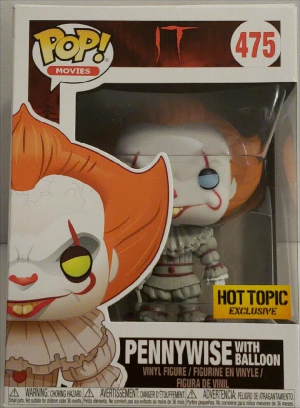 POP! Movies figure 475 Pennywise with Balloon (Blue Eyes) Hot Topic