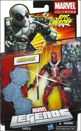 Marvel Legends (Epic Heroes) figure 1-B Deadpool (Red and Black Costume)