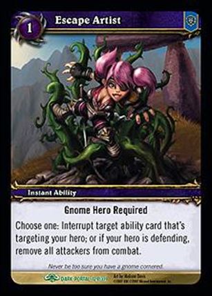 World of Warcraft: Through the Dark Portal (Base Set) card 129 Escape Artist