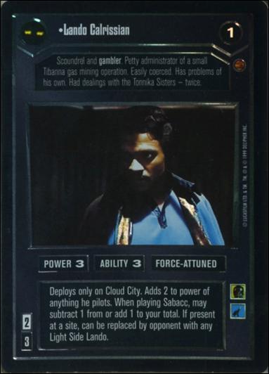 Star Wars: Reflections: A Collector's Bounty (Base Set) card 9 Lando Calrissian