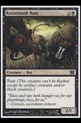 Magic the Gathering: 9th Edition (Base Set) card 158 Razortooth Rats