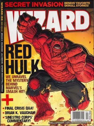 Wizard: The Magazine of Comics, Entertainment and Pop Culture issue 198 Red Hulk Cover