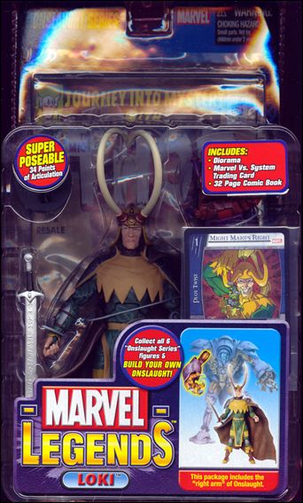 Marvel Legends (Onslaught Series) figure 7 Loki (Long Horns)