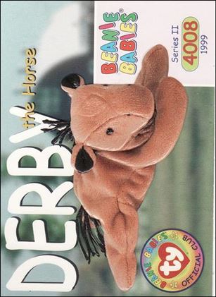 Beanie Babies Series 2 (Base Set) card 166 Derby the Horse