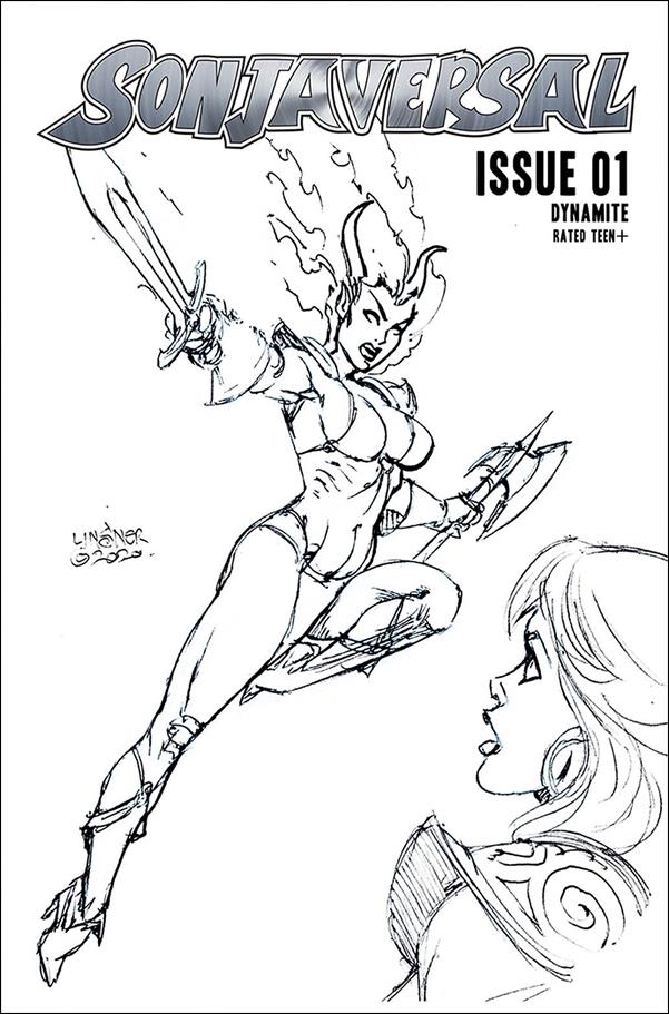 Sonjaversal issue 1-O Joseph Michael Linsner 1:20 Black & White Cover